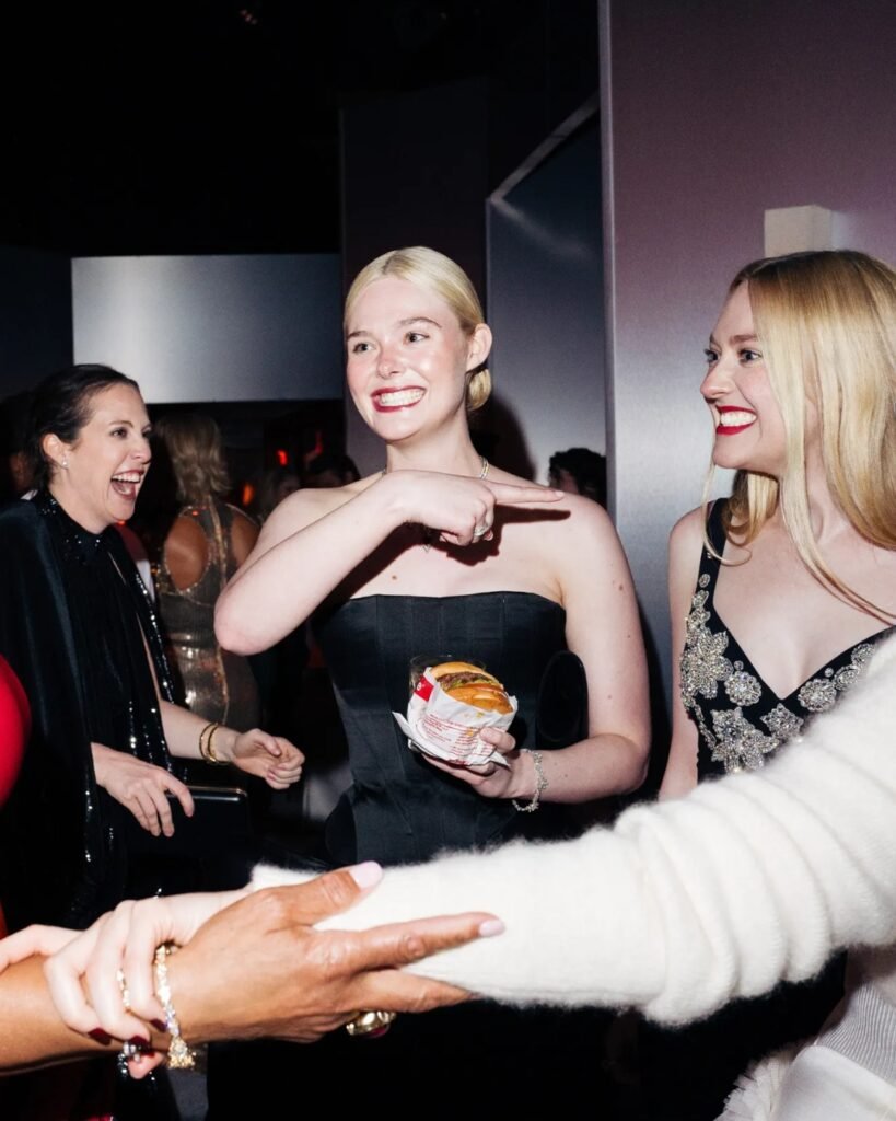 Elle Fanning and Dakota Fanning Vanity Fair Oscars After Party